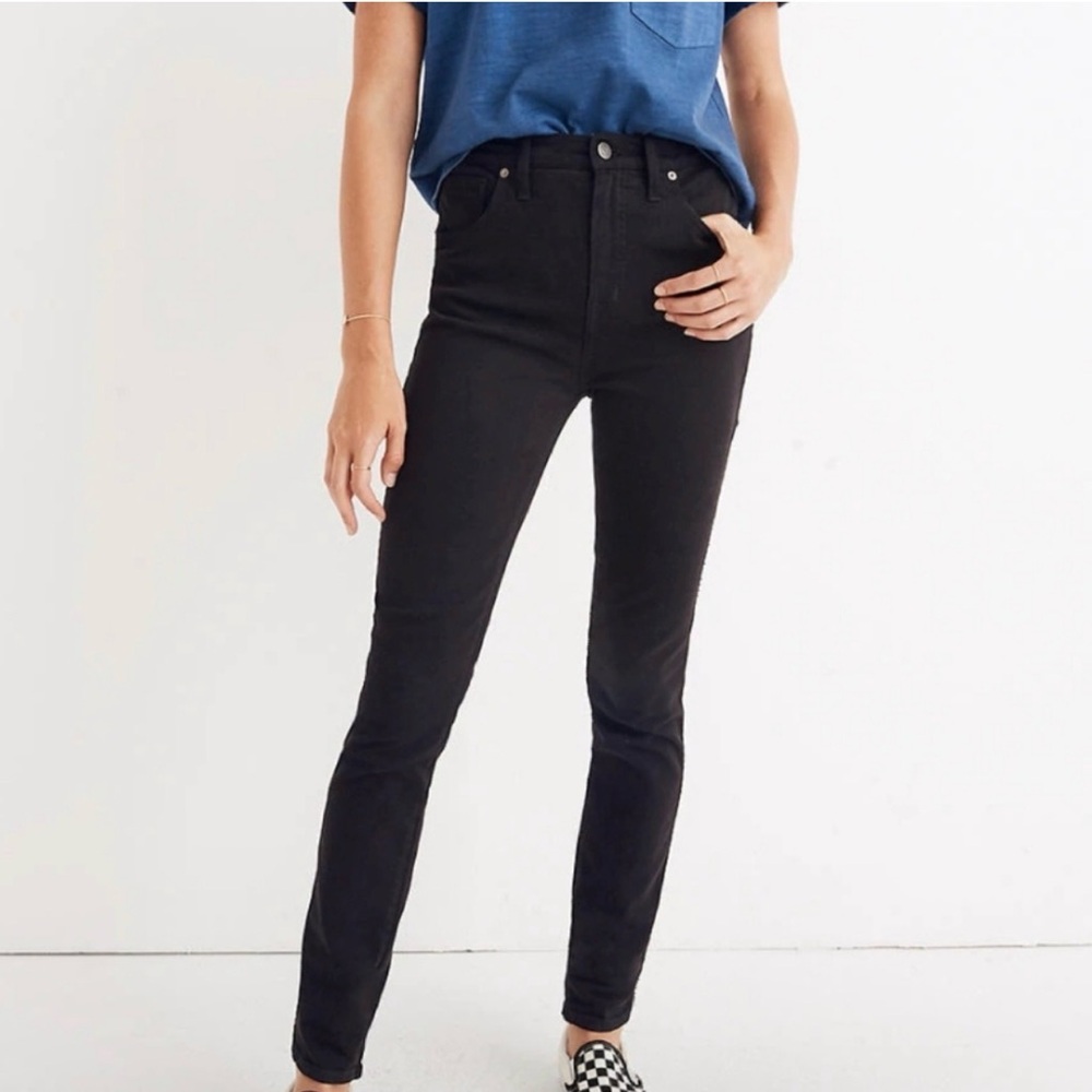 Madewell 10” High Rise Skinny Black Jeans | Size 28